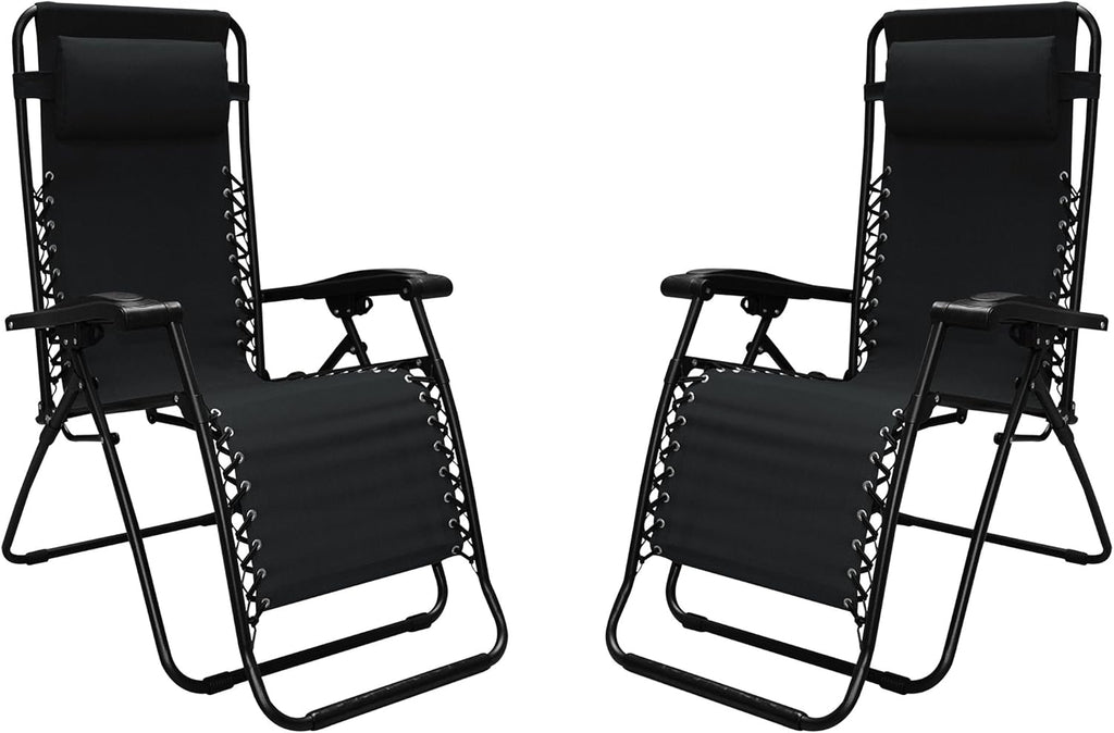 Black Zero Gravity Chair 2 Pack K988370