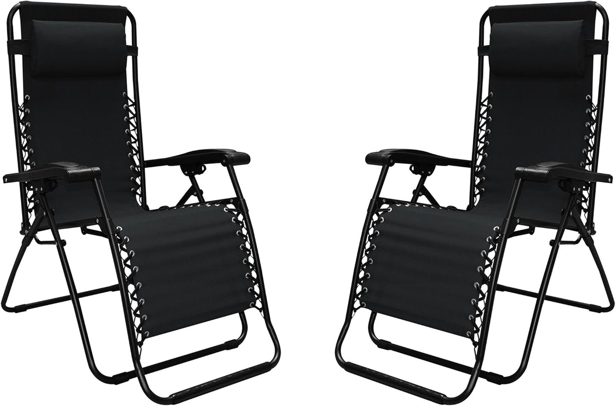 Black Zero Gravity Chair 2 Pack K988370