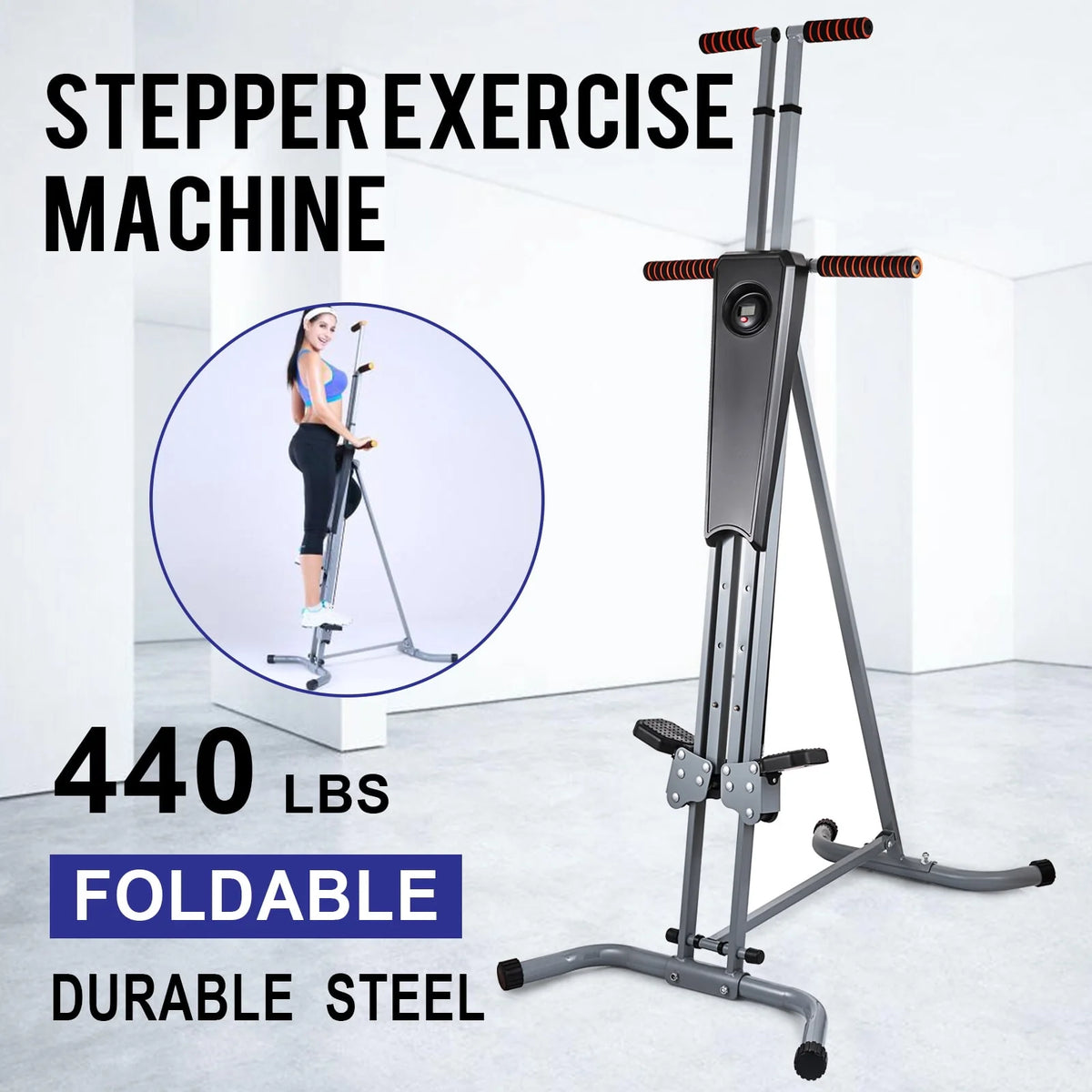 Folding Vertical Climber Stepper 2 in 1 R1079