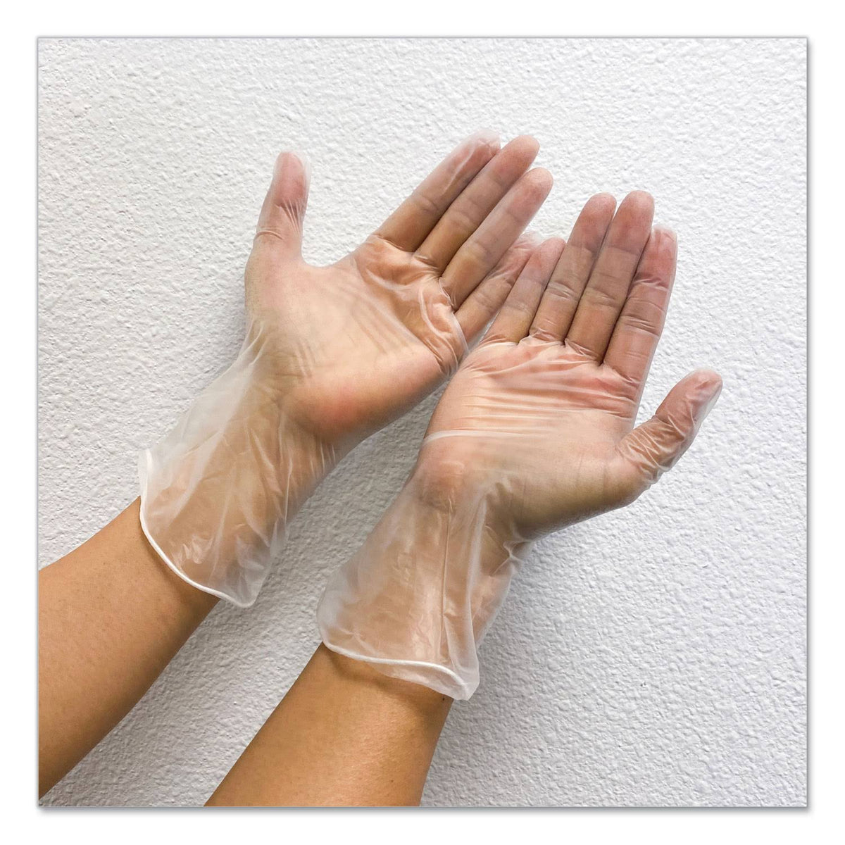 Single Use Vinyl Glove, Clear, Medium, 1000/Carton A16950