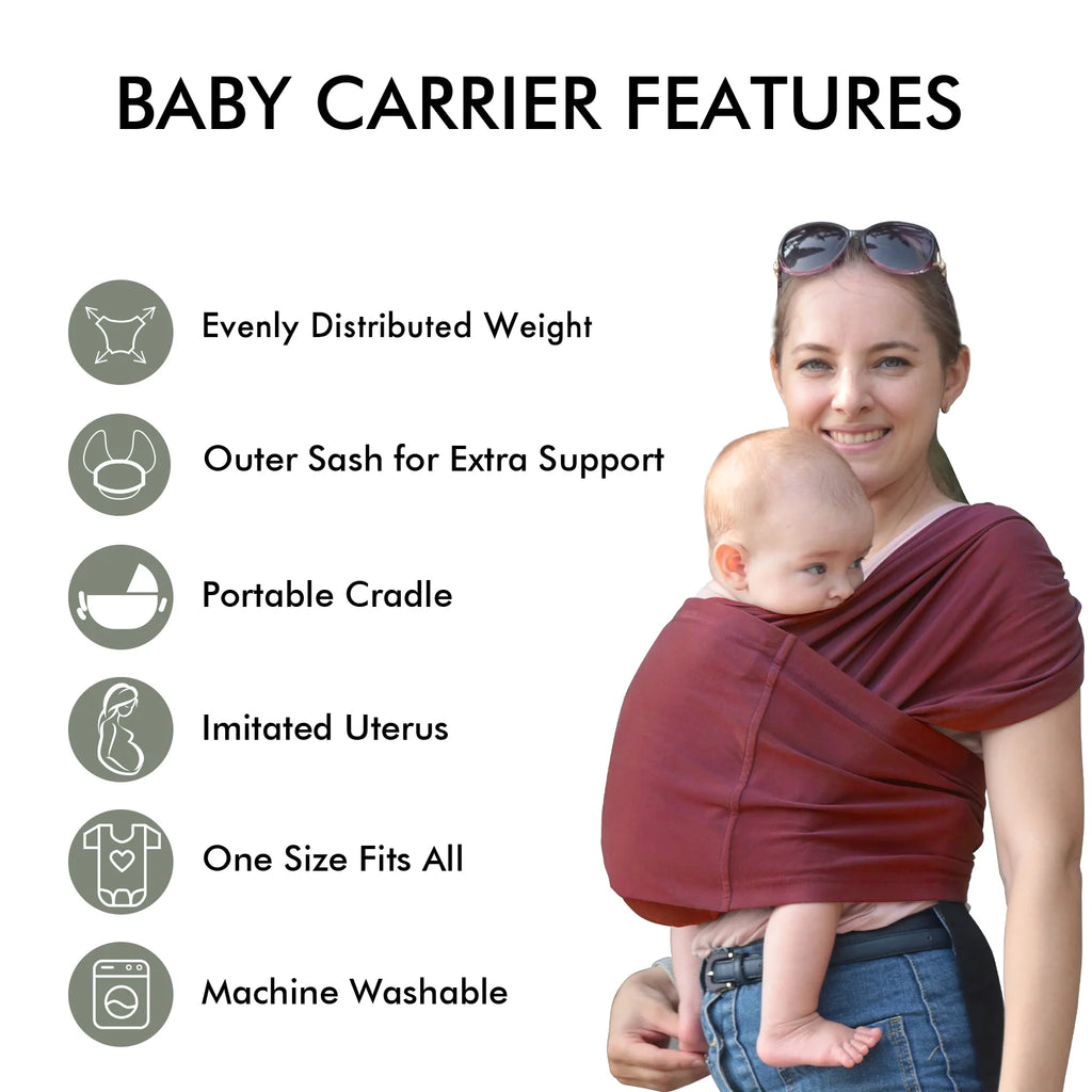Organic Cotton Adjustable Baby Wrap Carrier V84330
