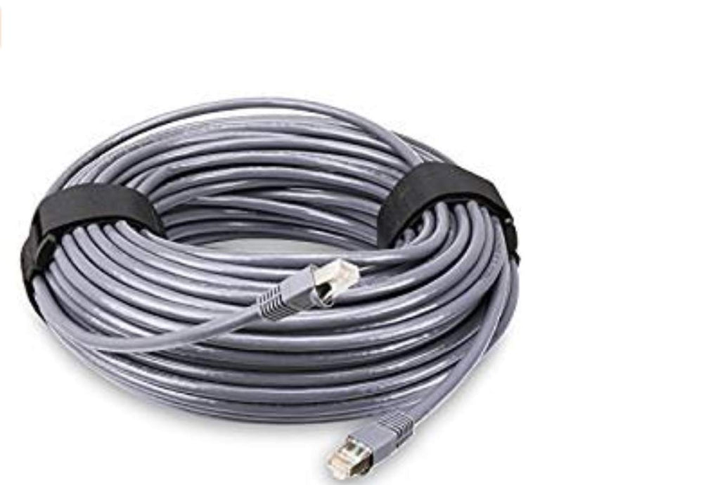 Outdoor Shielded Cat6 Cable 100ft Waterproof UV Resistant Gold Plated RJ45 Connector W6919