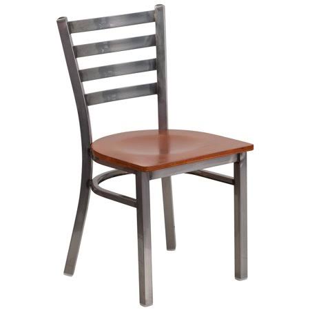 Red Cherry Wood Seat Metal Restaurant Chair U5799