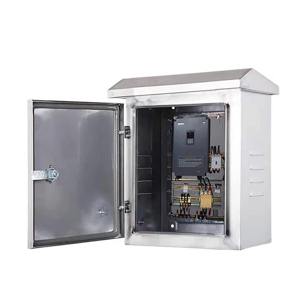 304 Stainless Steel Electrical Box 20'' x 16'' x 8'' IP65 Weatherproof Enclosure with Mounting Plate M405