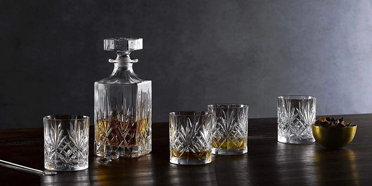 Clear Crystalline Tumbler Set of 4 R371