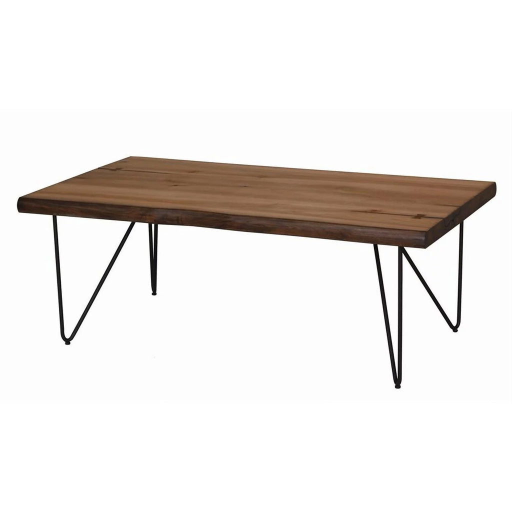 Mid-Century Wood Coffee Table with Hairpin Legs B934873