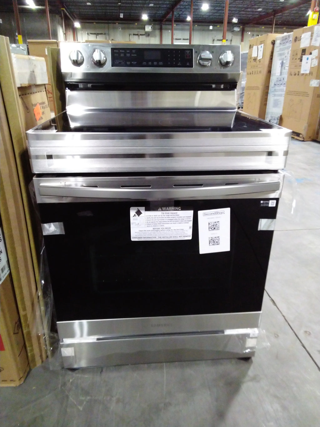 30 In. 6.3 Cu. Ft. Stainless Steel Electric Range T779654