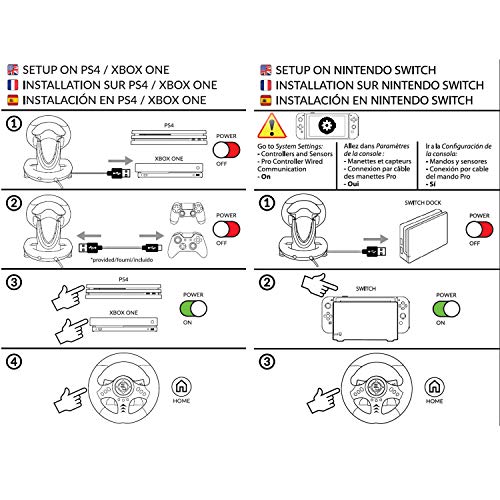 Racing steering wheel with pedals and gearshift paddles P588249
