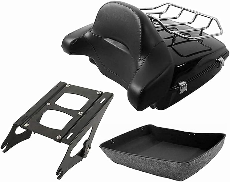 Chopped Tour Pak Trunk & Solo Mounting Rack Backrest + Base Plate G19669