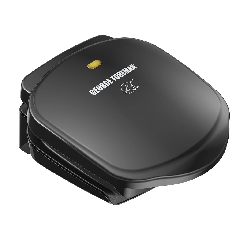 2-Serving Electric Indoor Grill and Panini Press, Black L472562