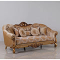 Golden Bronze Wood Trim Sofa T8751