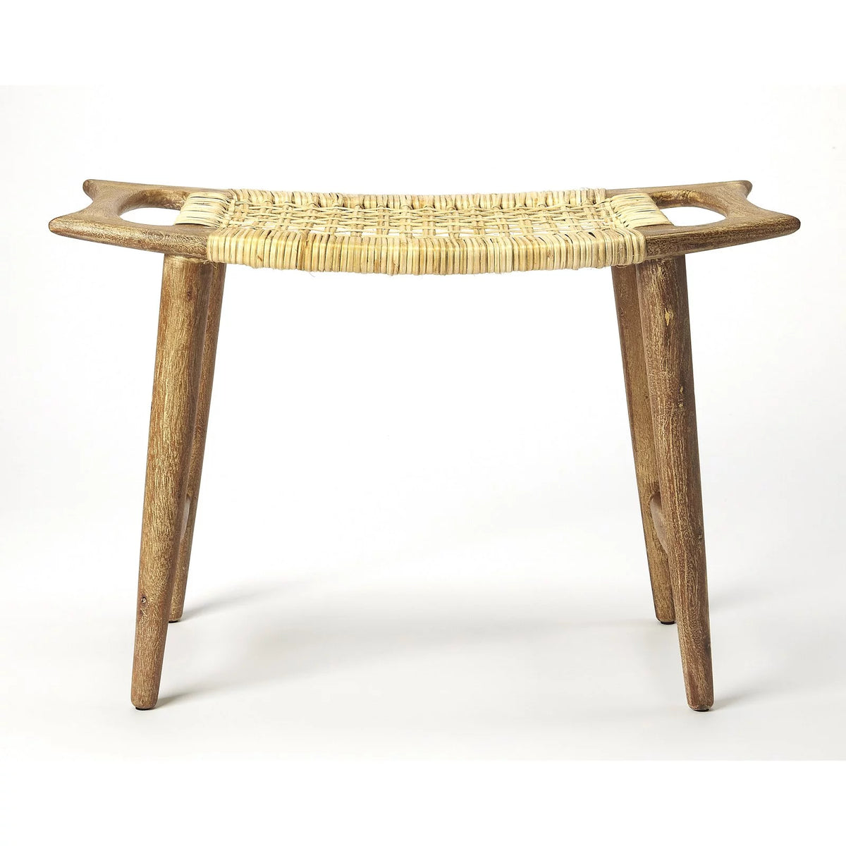 Black and Natural Foot Stool Y83652