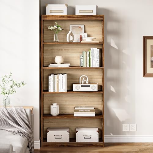 69.9" 5-Tier Vintage Bookshelf A296
