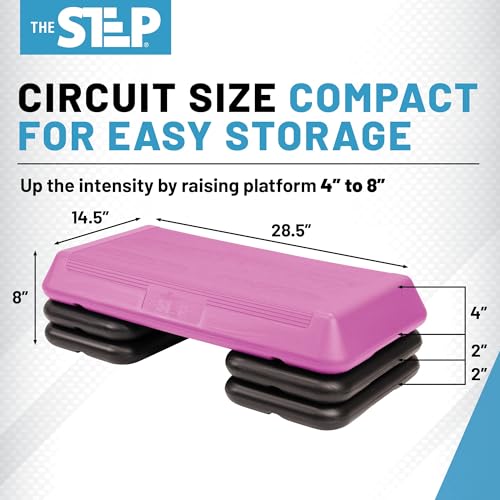 Exercise Step Platform with 2 Risers O469