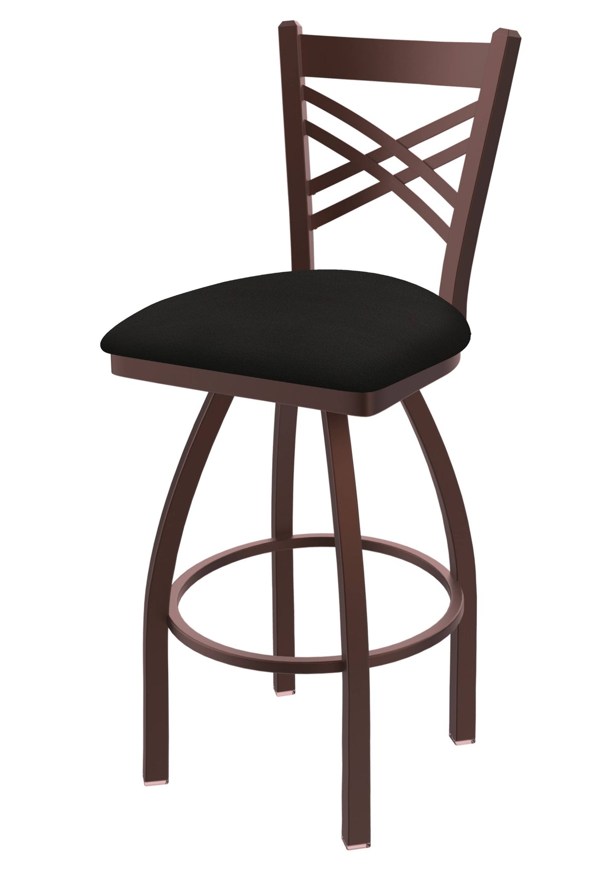 Catalina Bronze Swivel Stool with Espresso Seat P96417