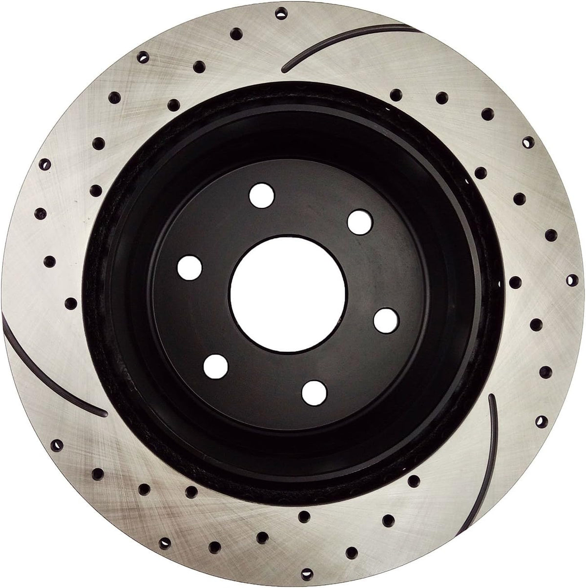 Rear Brake Kit with Drilled Slotted Rotors and Ceramic Brake Pads L80914