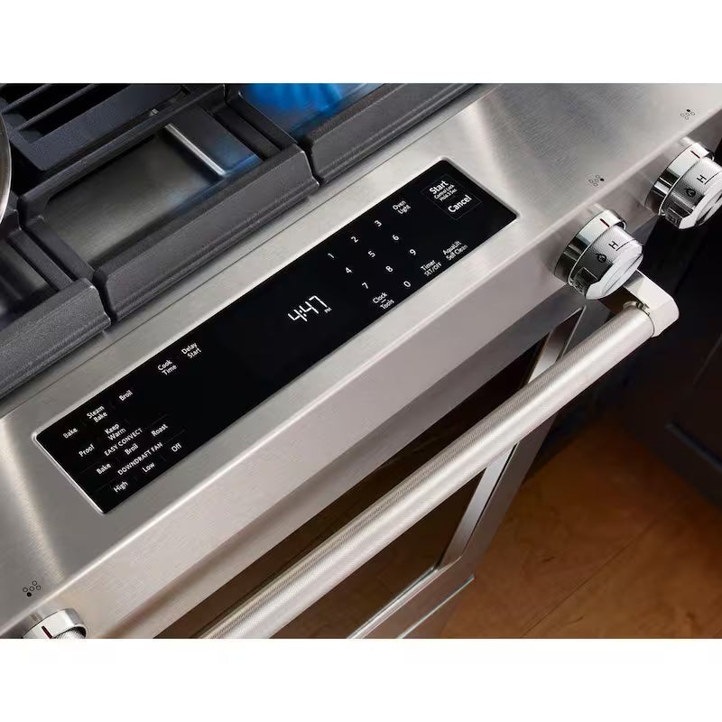 6.4 cu. ft. Dual Fuel Slide-In Range with Convection Oven Stainless Steel G1387
