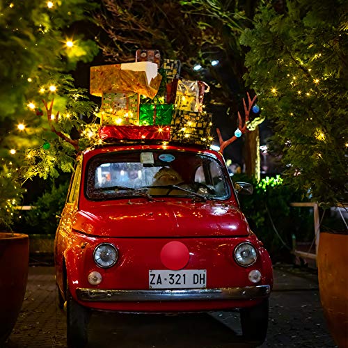 Christmas Car Decorations with Jingle Bells and Red Nose O7157