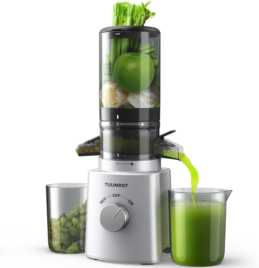 Cold Press Masticating Juicer with Large Feed Chute J724