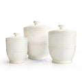 3-Piece Ceramic Canister Set White S85531