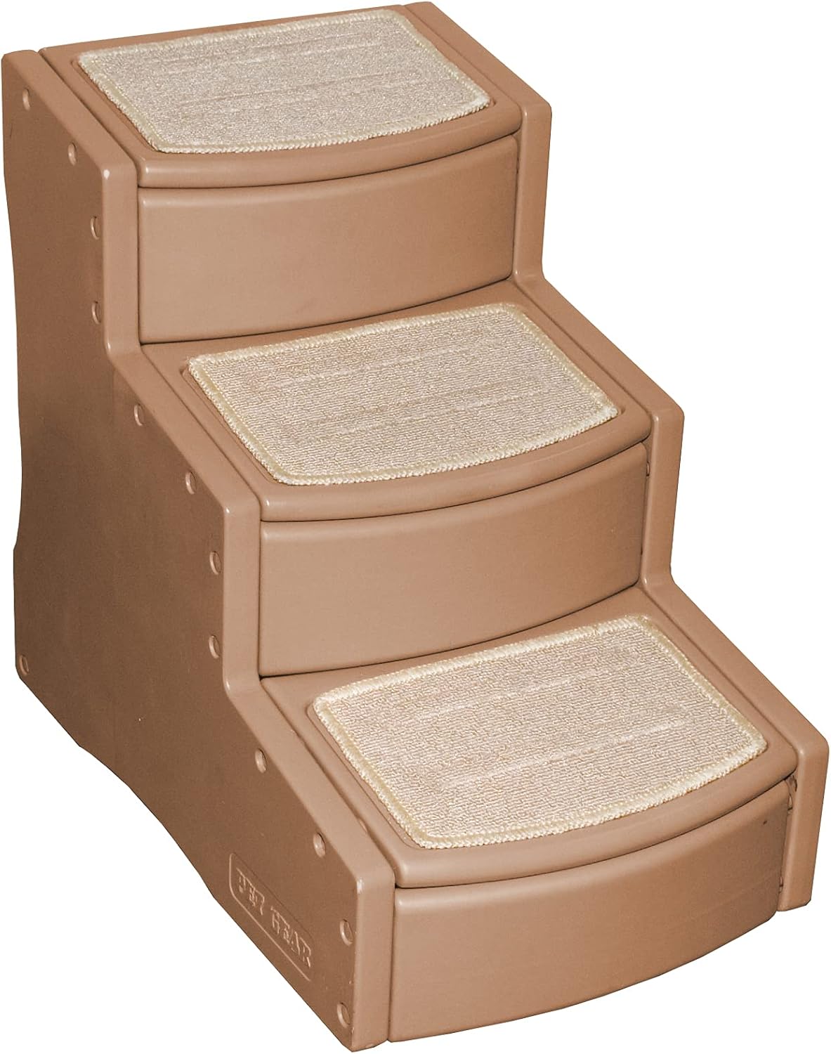 Pet Stairs, 3 Step, Removable Washable Carpet Treads, Pack of 2 B517348