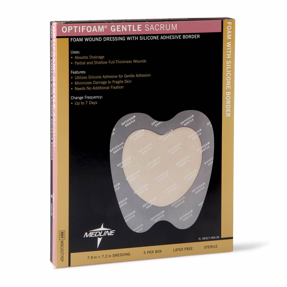 Silicone Border Dressing, 50/Case C2497