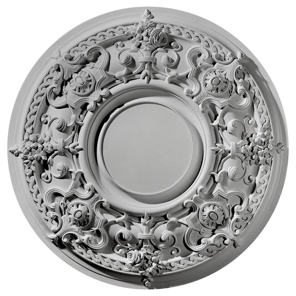 Steel Gray Ceiling Medallion N727641