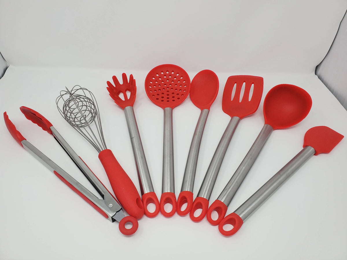 8 Pc Silicone Non Stick Kitchen Utensil Set J635663