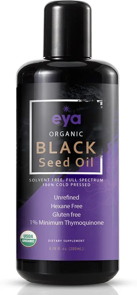 Organic Egyptian Black Cumin Seed Oil Cold-Pressed Vegan 200ml J29188