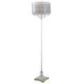 Crystal and Polished Nickel Floor Lamp C188