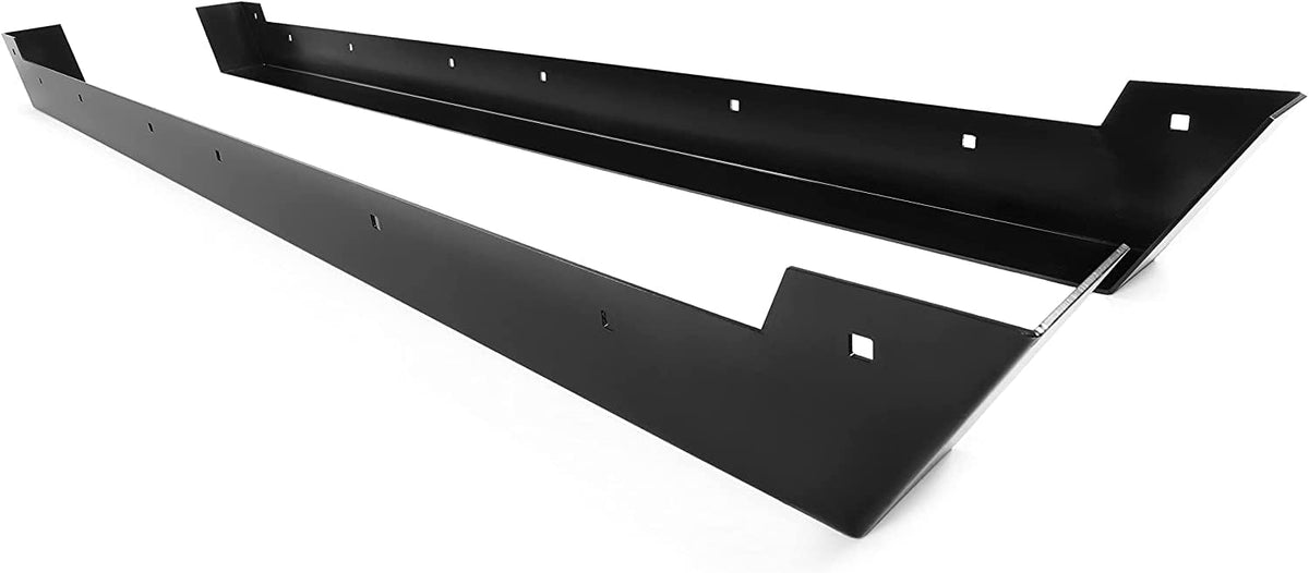 2PCS Powder Coated Steel Black Rock Sliders A32927
