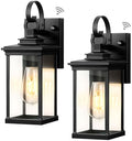 2 Pack Matte Black Outdoor Wall Lights F85121