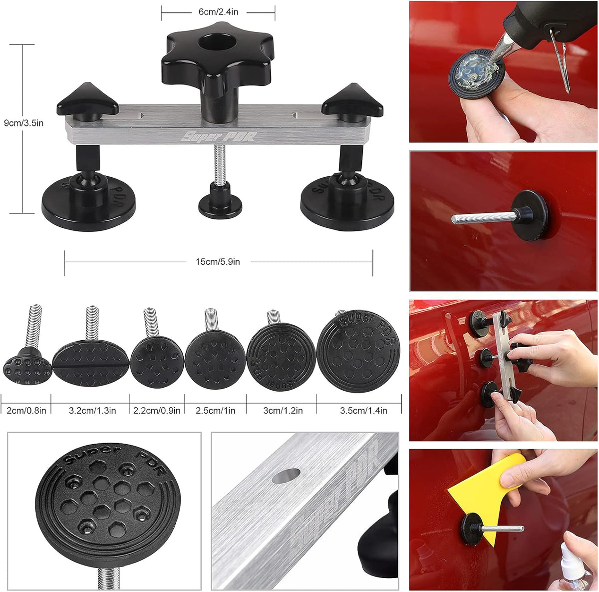 Dent Repair Kit with LED Light Board and Storage Bag F957529