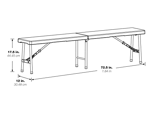 6 Foot Fold in Half Bench A995