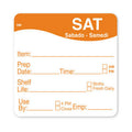 Shelf Life Saturday Label 250 Roll Pack of 12 L540059