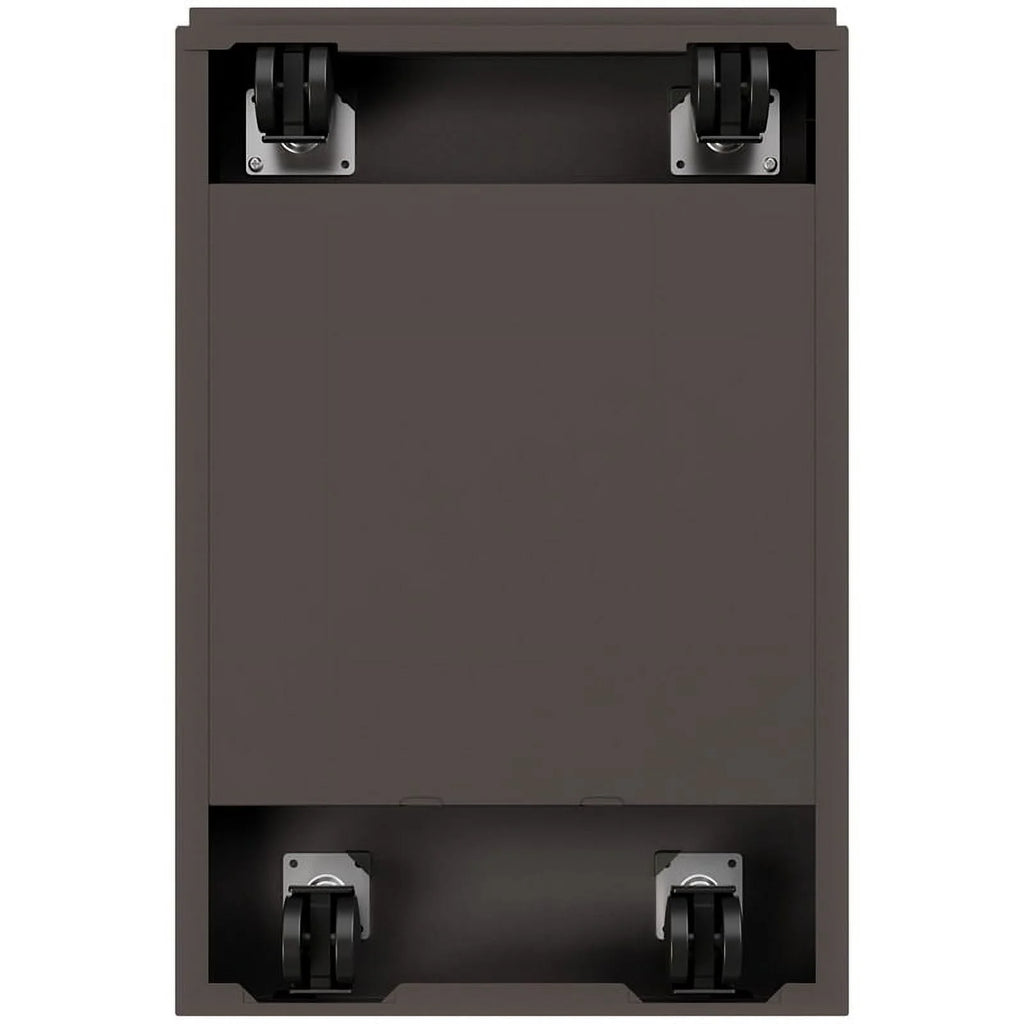 Espresso 3-Drawer Metal Mobile File Cabinet T2313