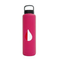 750ml Reusable Glass Water Bottle with Loop Cap and Silicone Sleeve A557