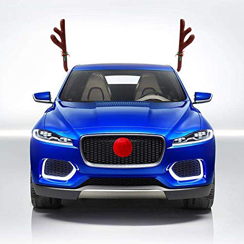 Christmas Car Decorations with Jingle Bells and Red Nose O7157