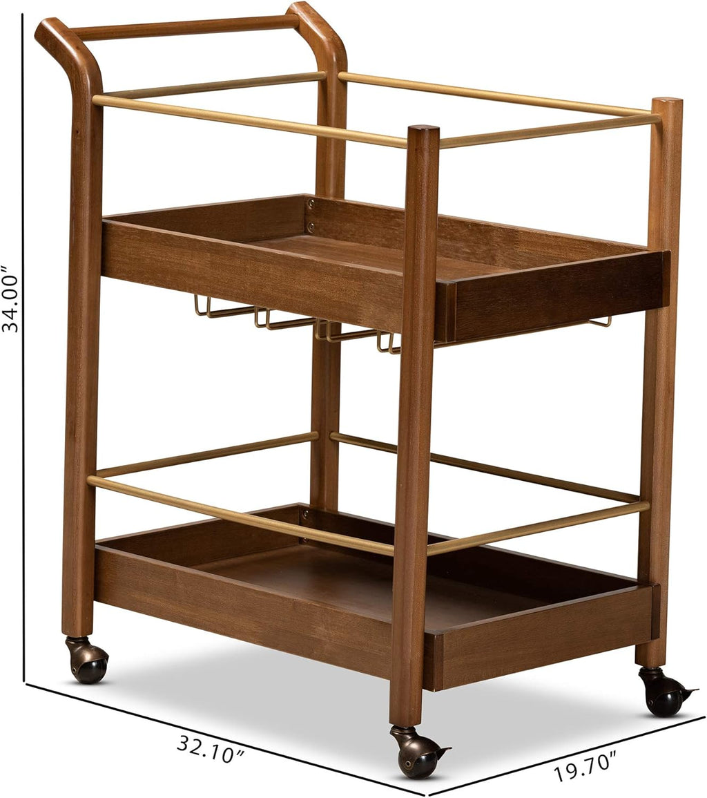 Walnut Brown Trolleys and Carts X75105