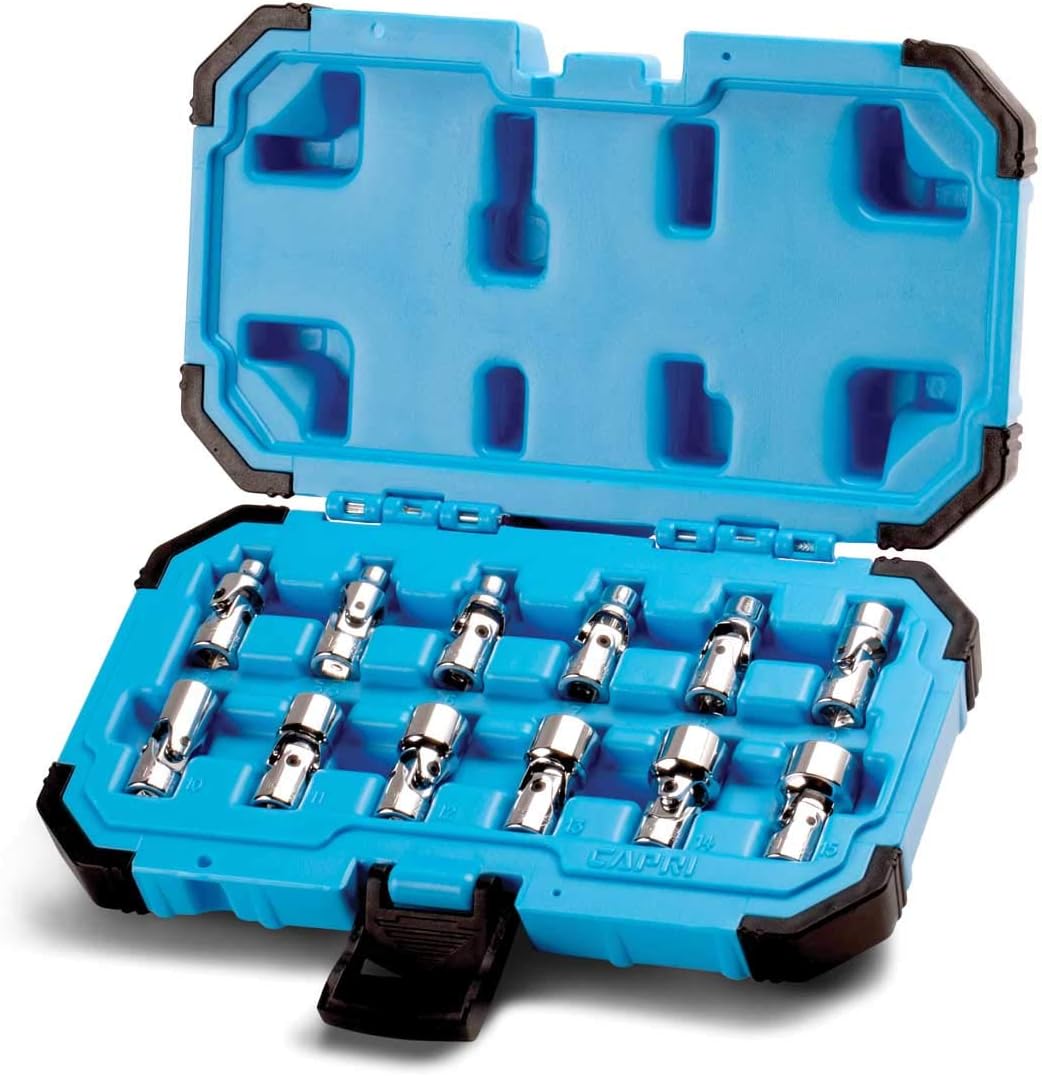 1/4 in. Drive Universal Socket Set, 5-15 mm Metric, 12-Piece J60671