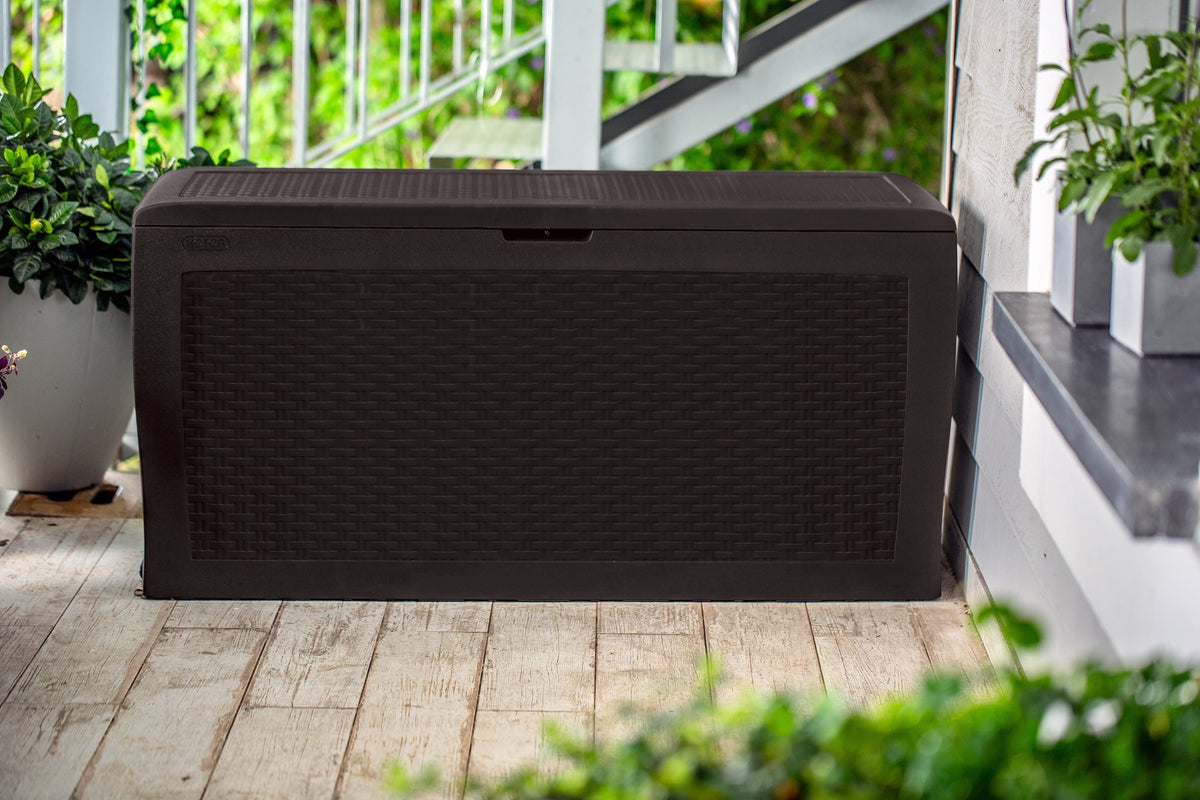Brown Resin Outdoor Storage Deck Box Z8338