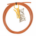 Solder-Free Pedal Board Kit 10' with 10 Angle Plugs Orange V774477