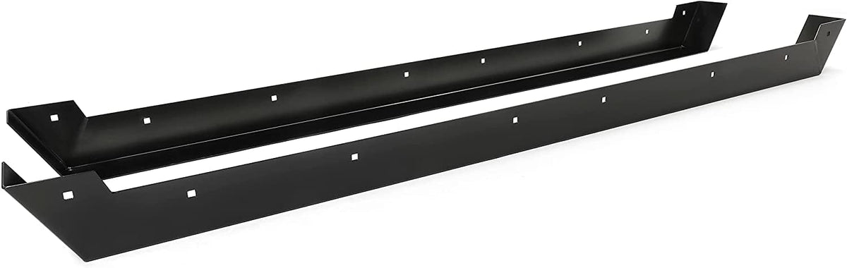 2PCS Powder Coated Steel Black Rock Sliders A32927
