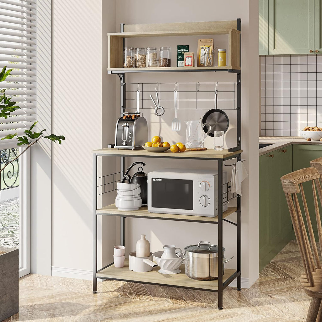 4 Tier Kitchen Baker's Rack Utility Storage Shelf with Wheels G4856