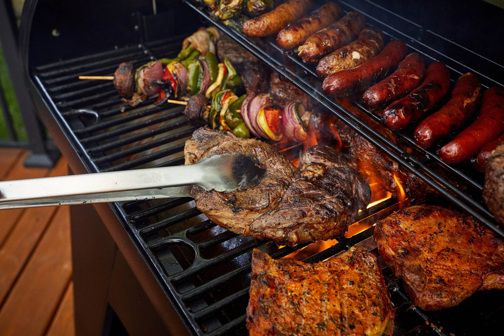 1000 Sq. in. Pellet Grill with Flame Broiler and Cooking Probe Z6053