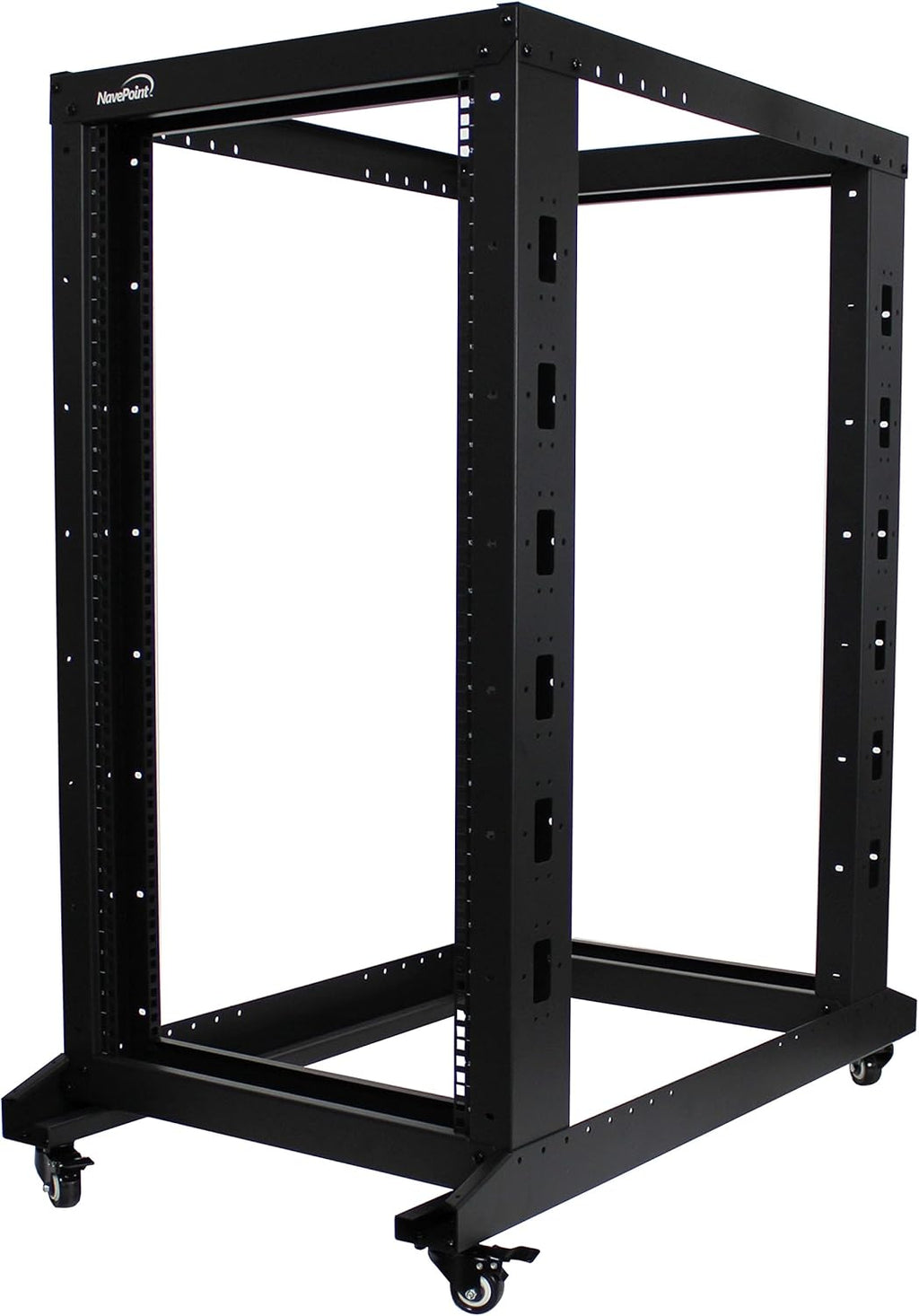 22U 4-Post Open Frame Server Rack Black F10108