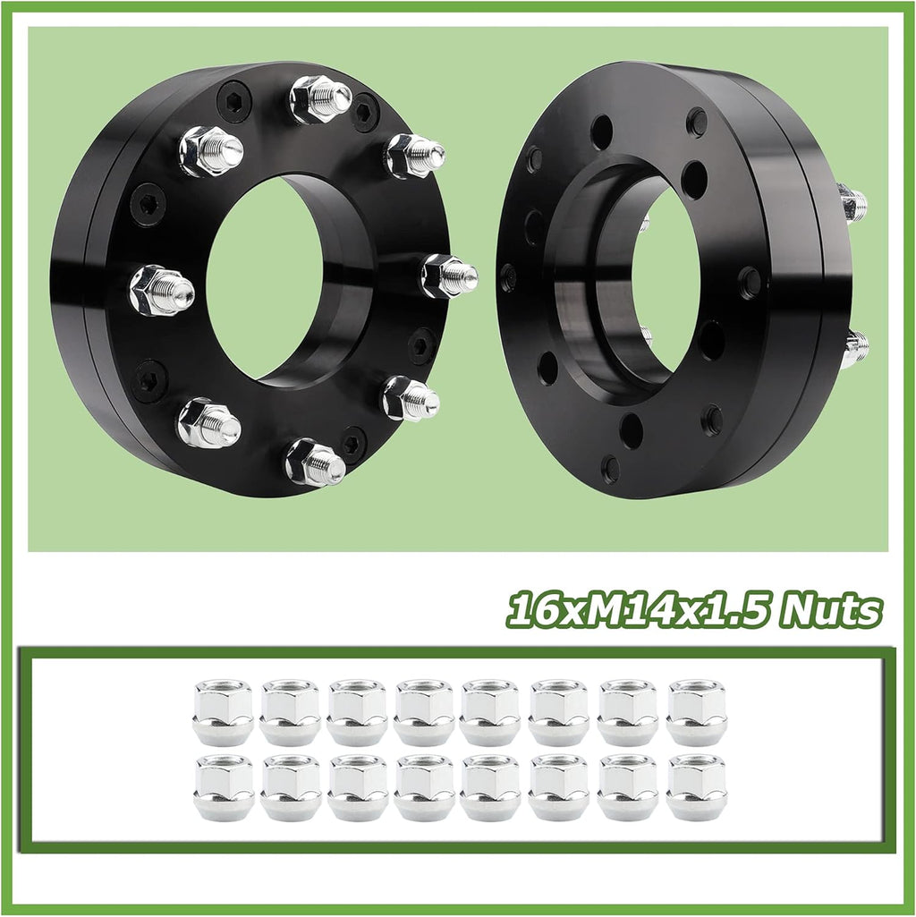 6x139.7mm to 8x165.1mm Wheel Adapters 2 inch 108mm Hub Bore 14x1.5 Thread Pitch F537