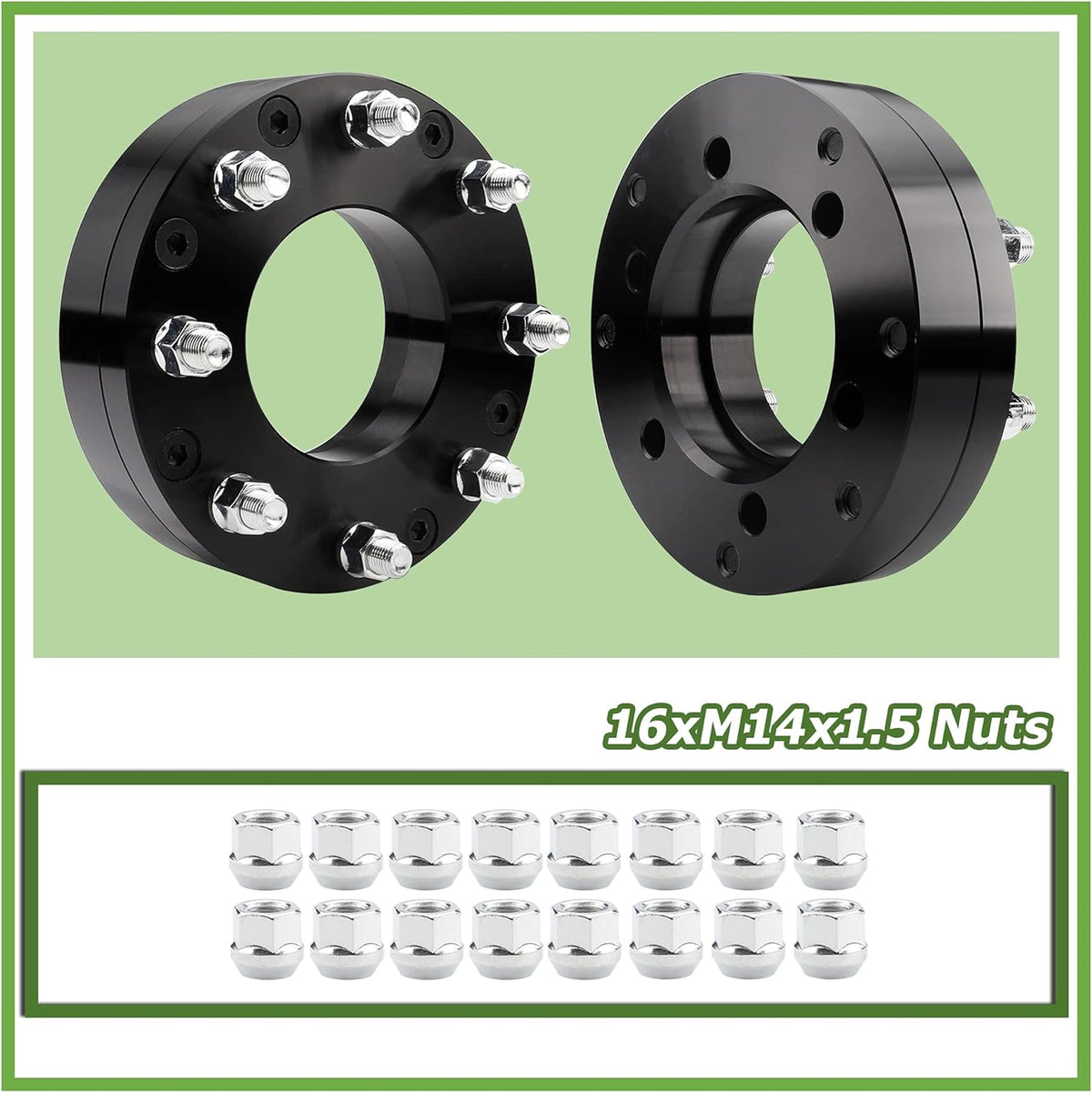 6x139.7mm to 8x165.1mm Wheel Adapters 2 inch 108mm Hub Bore 14x1.5 Thread Pitch F537
