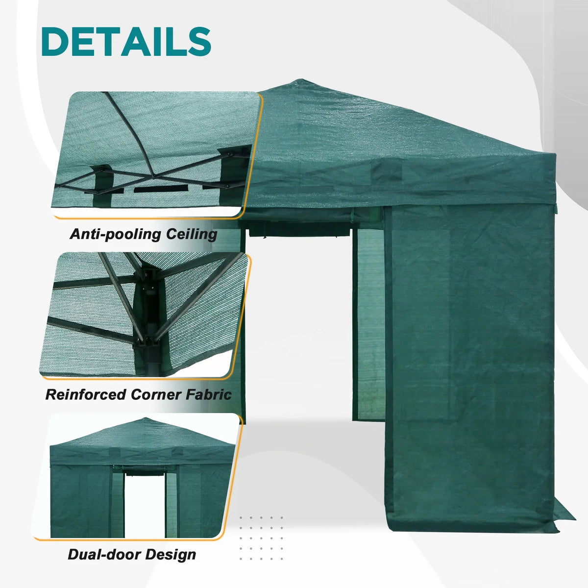 10x10 Pop-up Greenhouse with Mesh Cover I810320