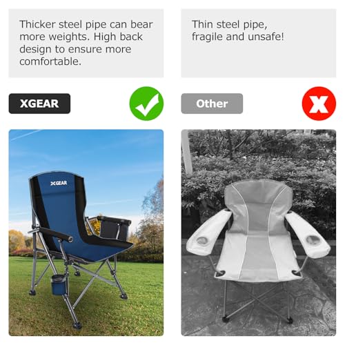 Folding Camping Chair with Cup Holder and Carry Bag M2670